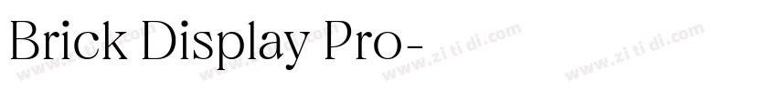 Brick Display Pro字体转换